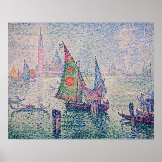 Paul Signac - Das grüne Segel Poster (Vorne)