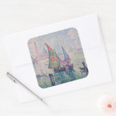 Paul Signac - Das grüne Segel Quadratischer Aufkleber (Umschlag)