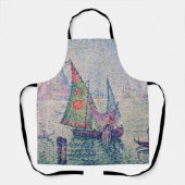 Paul Signac - Das grüne Segel Schürze (Vorderseite)