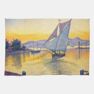 Paul Signac - Der Hafen bei Sonnenuntergang, Opus  Geschirrtuch
