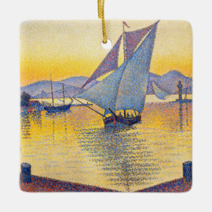 Paul Signac - Der Hafen bei Sonnenuntergang, Opus Keramikornament