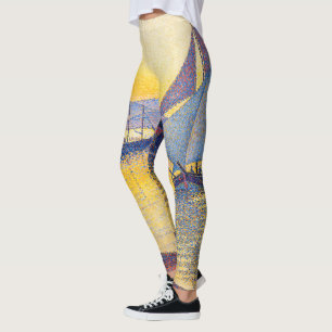Paul Signac - Der Hafen bei Sonnenuntergang, Opus Leggings