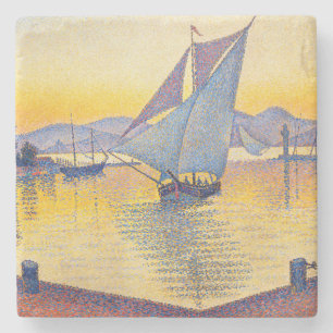 Paul Signac - Der Hafen bei Sonnenuntergang, Opus Steinuntersetzer