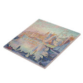 Paul Signac - der Hafen des Heiligen-Tropez Fliese (Seite)