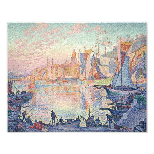 Paul Signac - Der Hafen von Saint-Tropez Fotodruck (Vorne)
