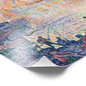 Paul Signac - Der Hafen von Saint-Tropez Fotodruck (Ecke)