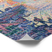 Paul Signac - Der Hafen von Saint-Tropez Poster (Ecke)