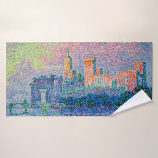 Paul Signac - Der Papstpalast, Avignon Badhandtuch Set (Badehandtuch)