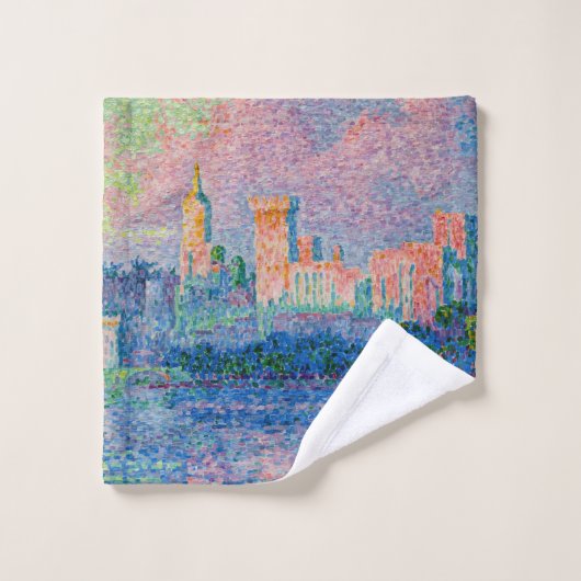 Paul Signac - Der Papstpalast, Avignon Badhandtuch Set (Waschlappen)