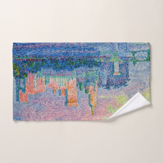 Paul Signac - Der Papstpalast, Avignon Badhandtuch Set (Handtuch)