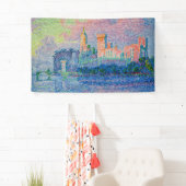 Paul Signac - Der Papstpalast, Avignon Banner (Insitu)
