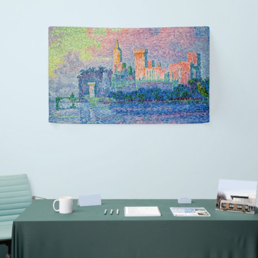 Paul Signac - Der Papstpalast, Avignon Banner (Messeveranstaltung)