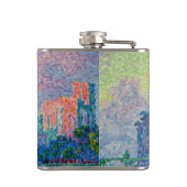 Paul Signac - Der Papstpalast, Avignon Flachmann (Rückseite)