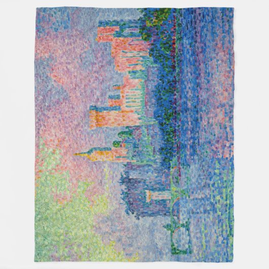 Paul Signac - Der Papstpalast, Avignon Fleecedecke (Vorderseite)