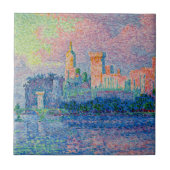 Paul Signac - Der Papstpalast, Avignon Fliese (Vorderseite)
