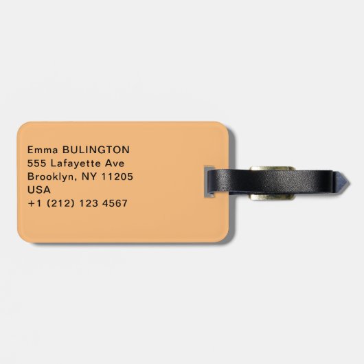 Paul Signac - Der Papstpalast, Avignon Gepäckanhänger (Rückseite horizontal)