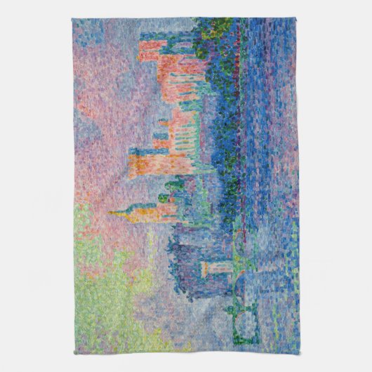 Paul Signac - Der Papstpalast, Avignon Geschirrtuch (Vertikal)