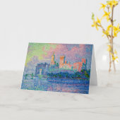 Paul Signac - Der Papstpalast, Avignon Karte (Gelbe Blume)