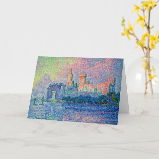 Paul Signac - Der Papstpalast, Avignon Karte (Gelbe Blume)
