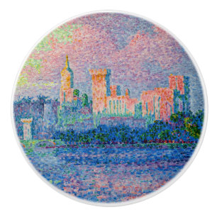 Paul Signac - Der Papstpalast, Avignon Keramikknauf