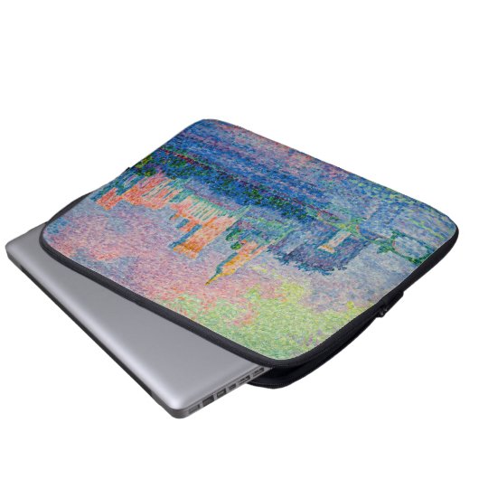 Paul Signac - Der Papstpalast, Avignon Laptopschutzhülle (Vorne Knopf)