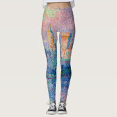 Paul Signac - Der Papstpalast, Avignon Leggings (Vorderseite)
