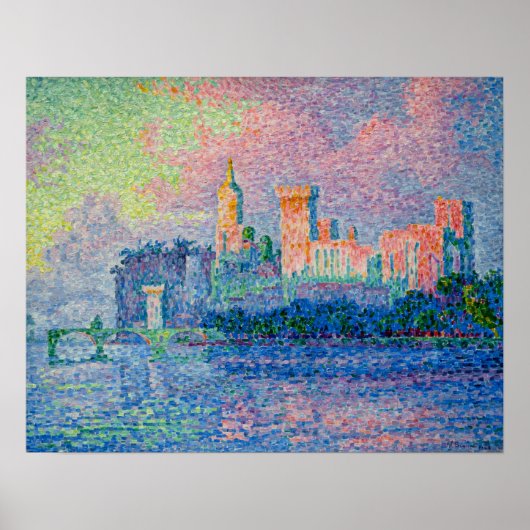 Paul Signac - Der Papstpalast, Avignon Poster (Vorne)