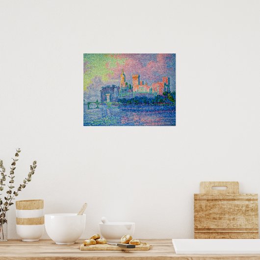 Paul Signac - Der Papstpalast, Avignon Poster (Küche)