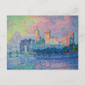 Paul Signac - Der Papstpalast, Avignon Postkarte (Vorderseite)