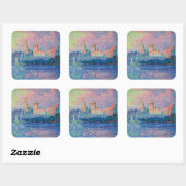 Paul Signac - Der Papstpalast, Avignon Quadratischer Aufkleber (Blatt)