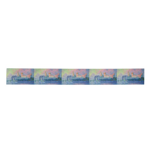 Paul Signac - Der Papstpalast, Avignon Satinband (Vorderseite)