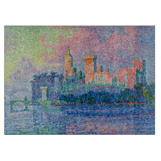 Paul Signac - Der Papstpalast, Avignon Schneidebrett (Vorderseite)
