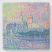 Paul Signac - Der Papstpalast, Avignon Steinuntersetzer (Vorderseite)