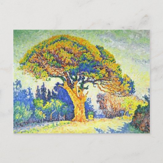 Paul Signac - Der Pine Tree in St. Tropez Postkarte (Vorderseite)