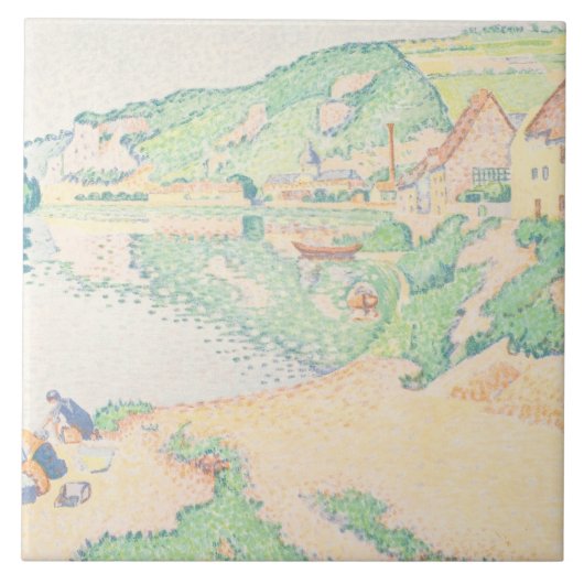 Paul Signac - Die Andelys Fliese (Vorderseite)