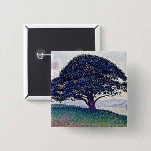 Paul Signac - Die Bonaventure-Kiefer Button (Vorne & Hinten)