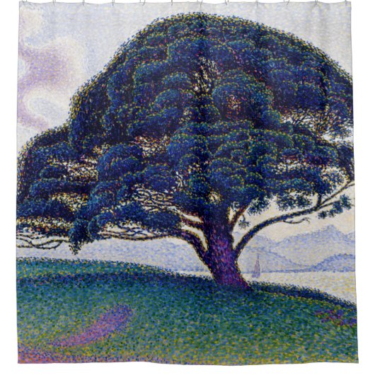 Paul Signac - Die Bonaventure-Kiefer Duschvorhang (Vorderseite)