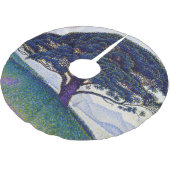 Paul Signac - Die Bonaventure-Kiefer Polyester Weihnachtsbaumdecke (Schrägansicht)