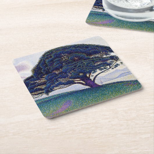 Paul Signac - Die Bonaventure-Kiefer Rechteckiger Pappuntersetzer (angewinkelt)