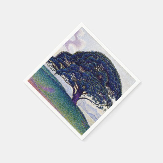 Paul Signac - Die Bonaventure-Kiefer Serviette (Ecke)