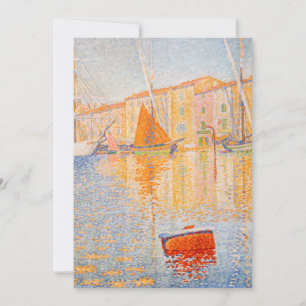 Paul Signac - Die rote Tonne, Saint-Tropez Einladung