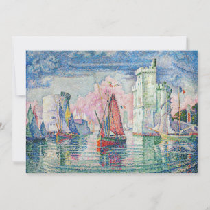 Paul Signac - Eingang des Hafens von La Rochelle Einladung