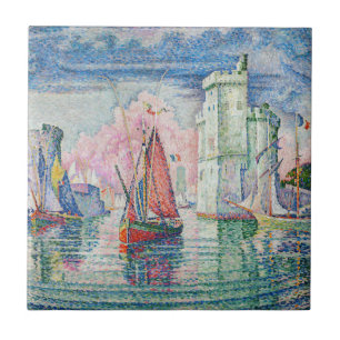 Paul Signac - Eingang des Hafens von La Rochelle Fliese