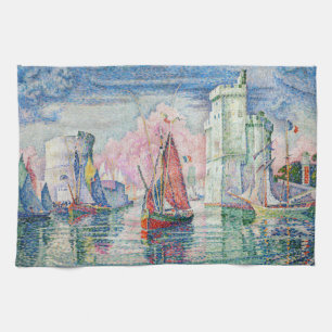 Paul Signac - Eingang des Hafens von La Rochelle Geschirrtuch