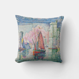 Paul Signac - Eingang des Hafens von La Rochelle Kissen