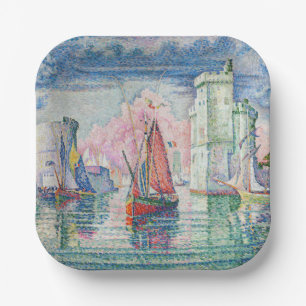 Paul Signac - Eingang des Hafens von La Rochelle Pappteller