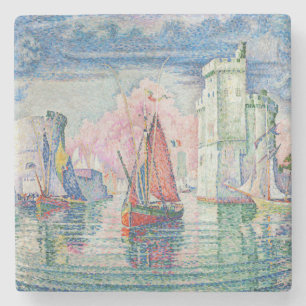 Paul Signac - Eingang des Hafens von La Rochelle Steinuntersetzer