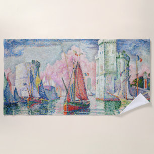 Paul Signac - Eingang des Hafens von La Rochelle Strandtuch