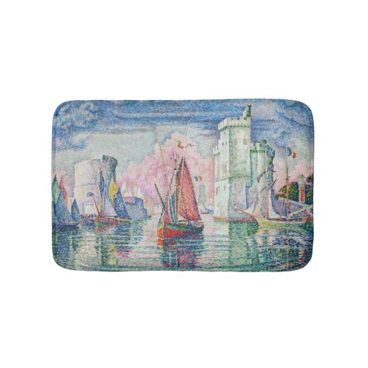 Paul Signac - Eintritt in den Hafen von La Rochell Badematte (Vorderseite)