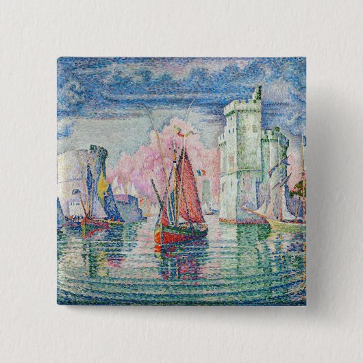 Paul Signac - Eintritt in den Hafen von La Rochell Button (Vorderseite)